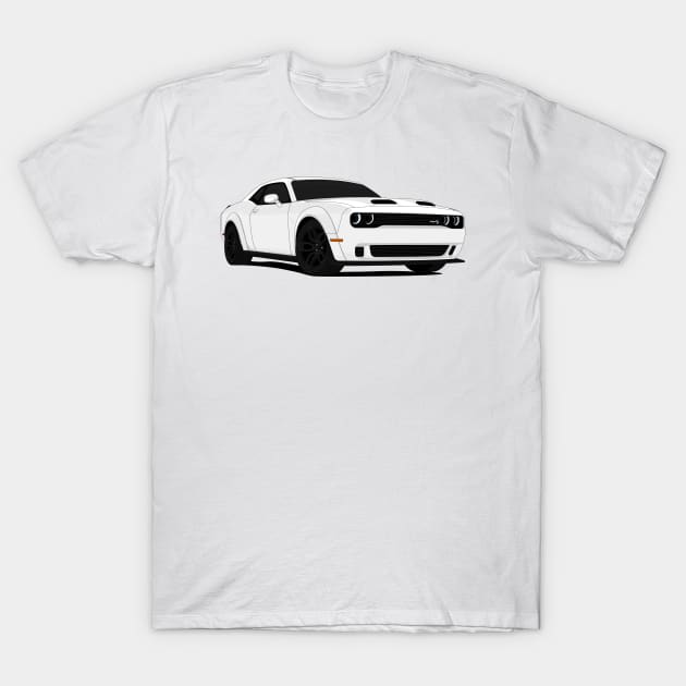 HELLCAT WHITE T-Shirt by VENZ0LIC